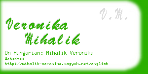 veronika mihalik business card